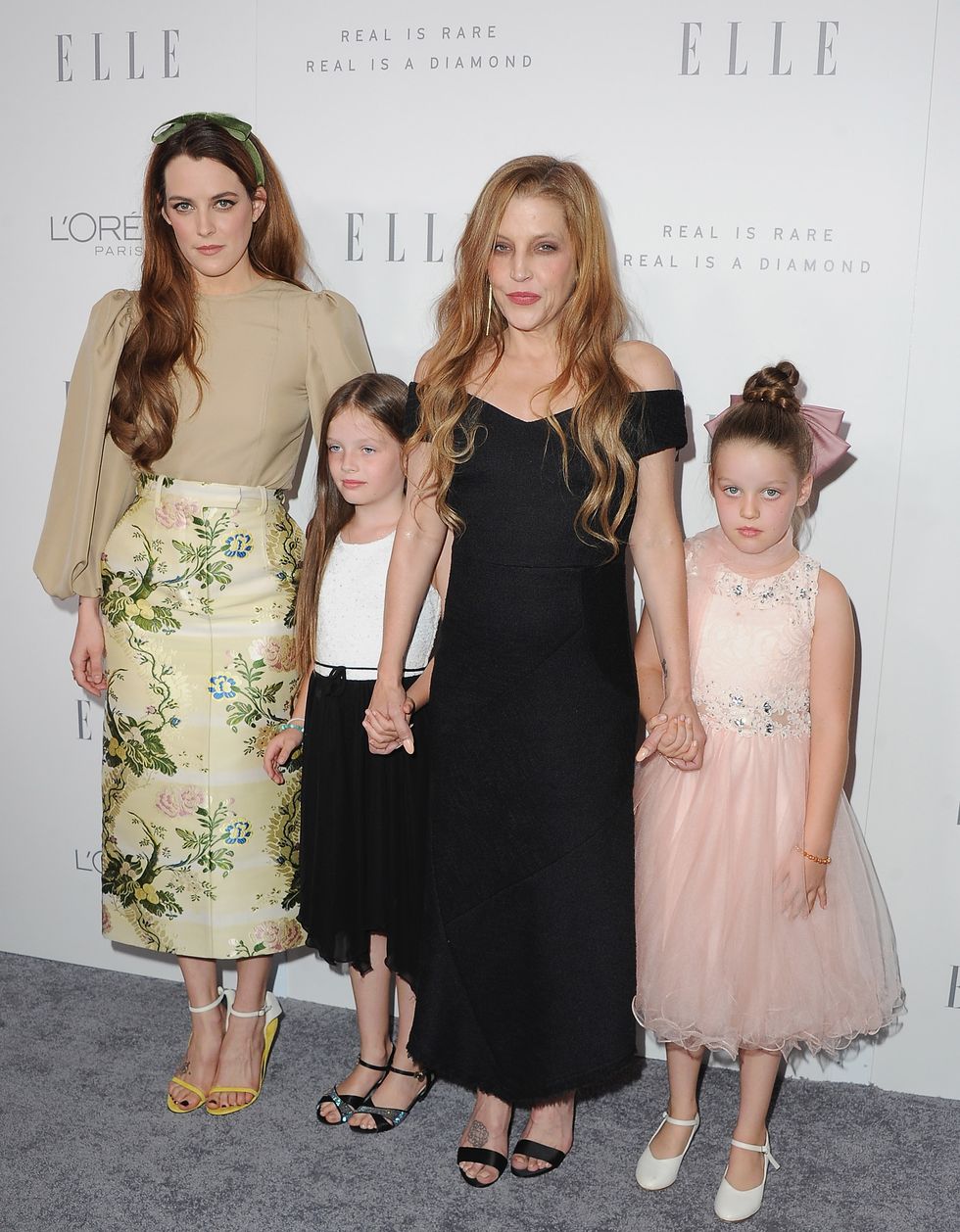 Lisa Marie Presley and her three daughters